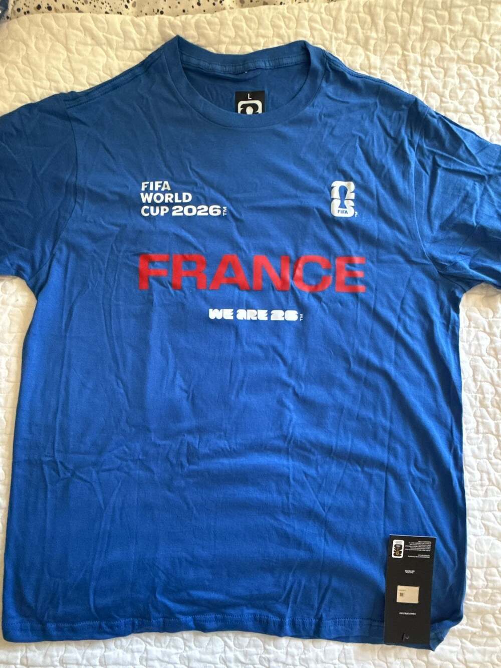 Official FIFA World Cup 2026 France 'We Are 26' Blue T-Shirt